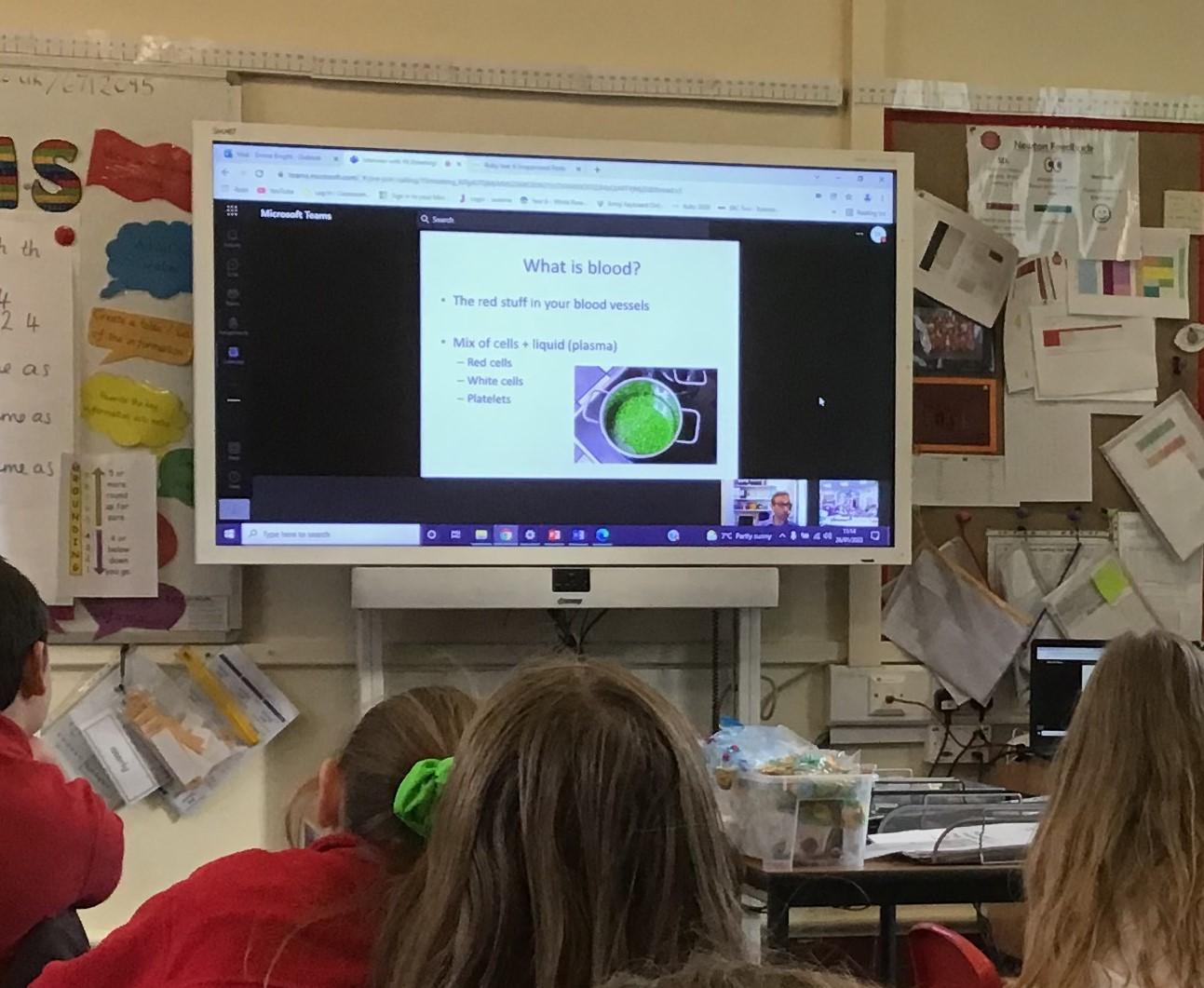 Year 6 interviewed a haematologist doctor from the Royal Hallamshire Hospital.